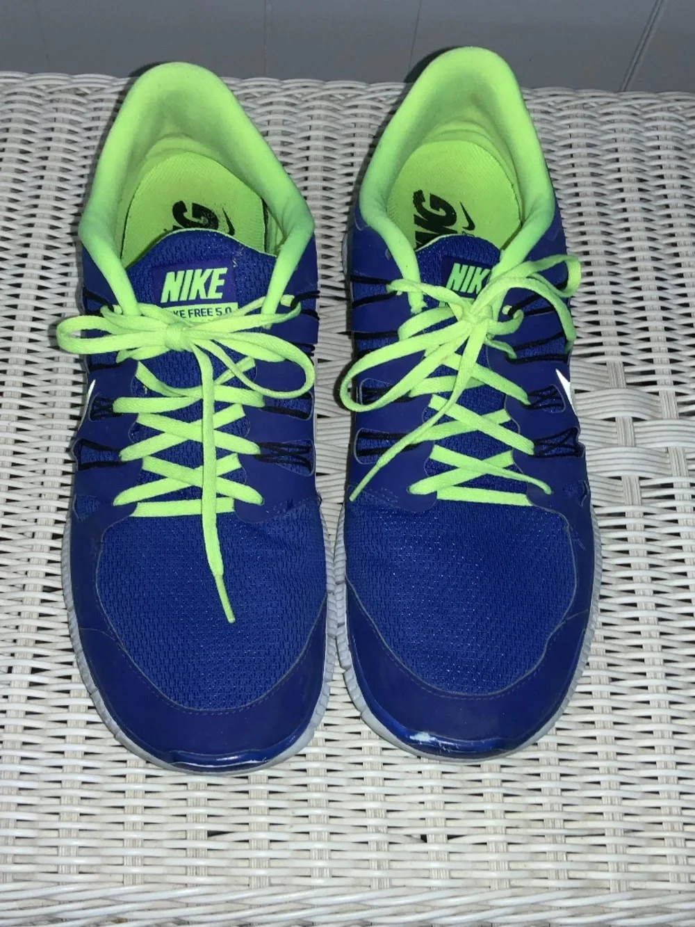 Nike Free 5.0 Running Shoes Size men’s 13 Hyper Blue Volt